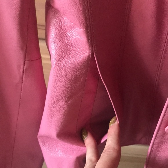 Wilsons Leather | 100% Leather Like New Maxima Pink Jacket Size Medium - Picture 7 of 11